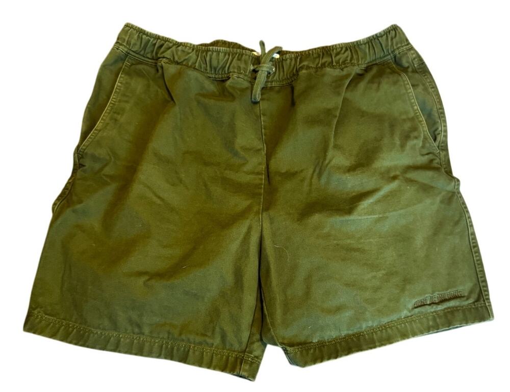 Aime Leon Dore Cotton Drawstring Shorts Olive Green XL Luxury Basics